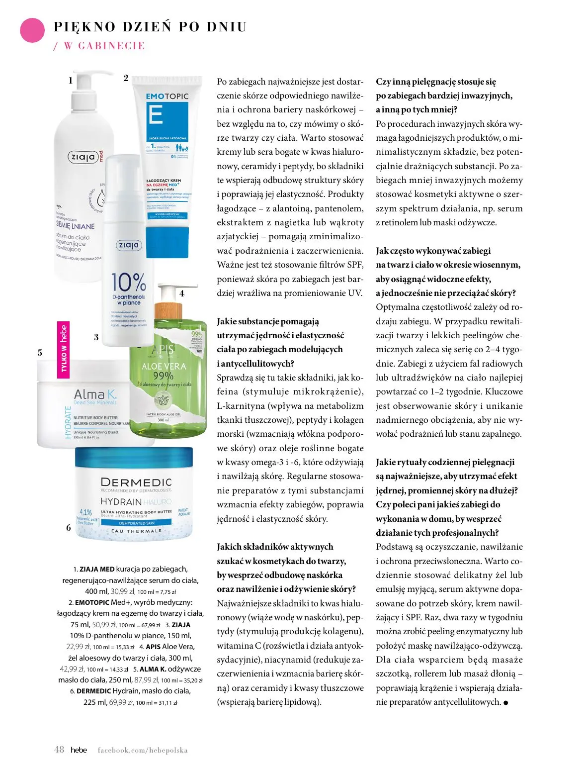 gazetka promocyjna hebe WIOSNA - Strona 48