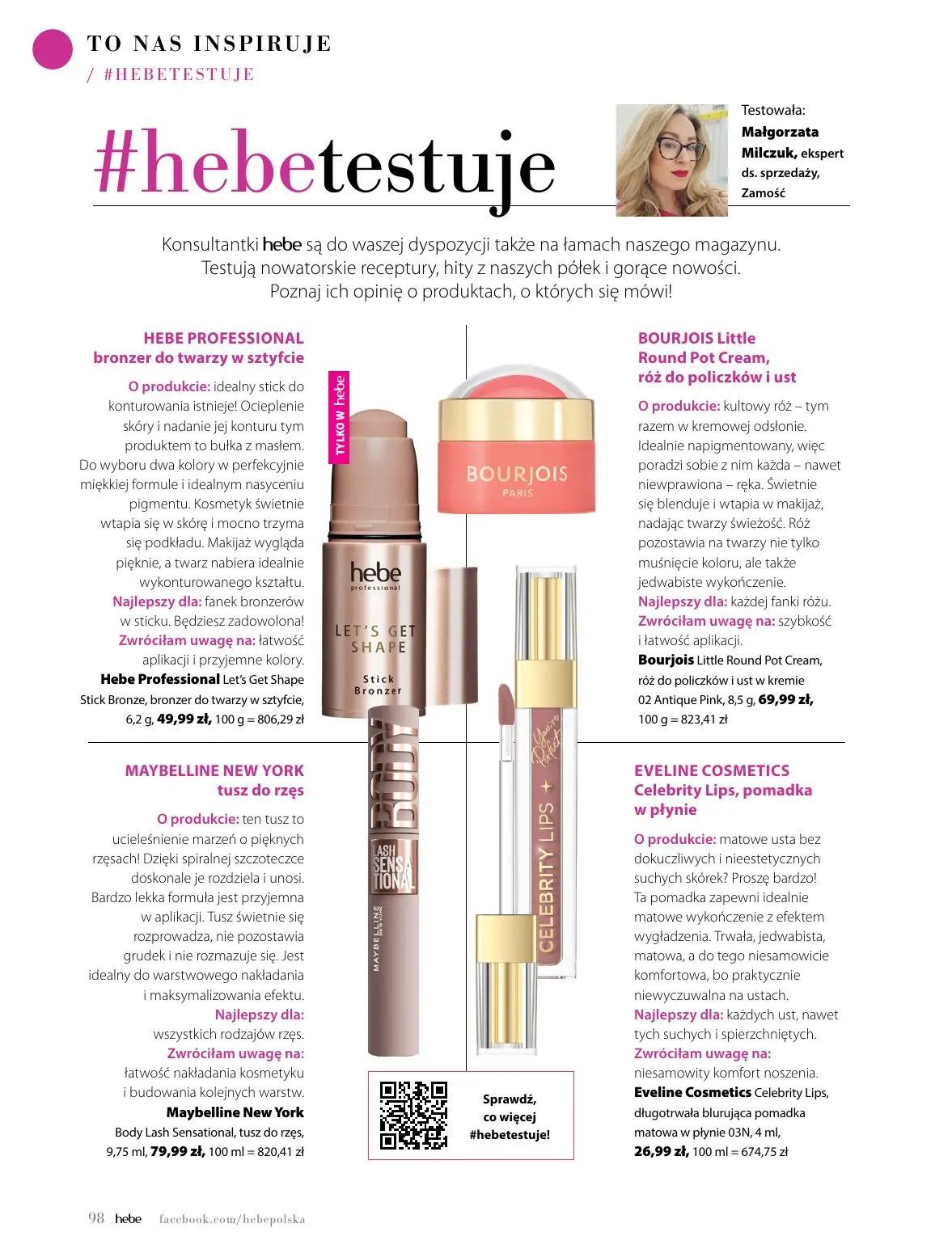 gazetka promocyjna hebe WIOSNA - Strona 98