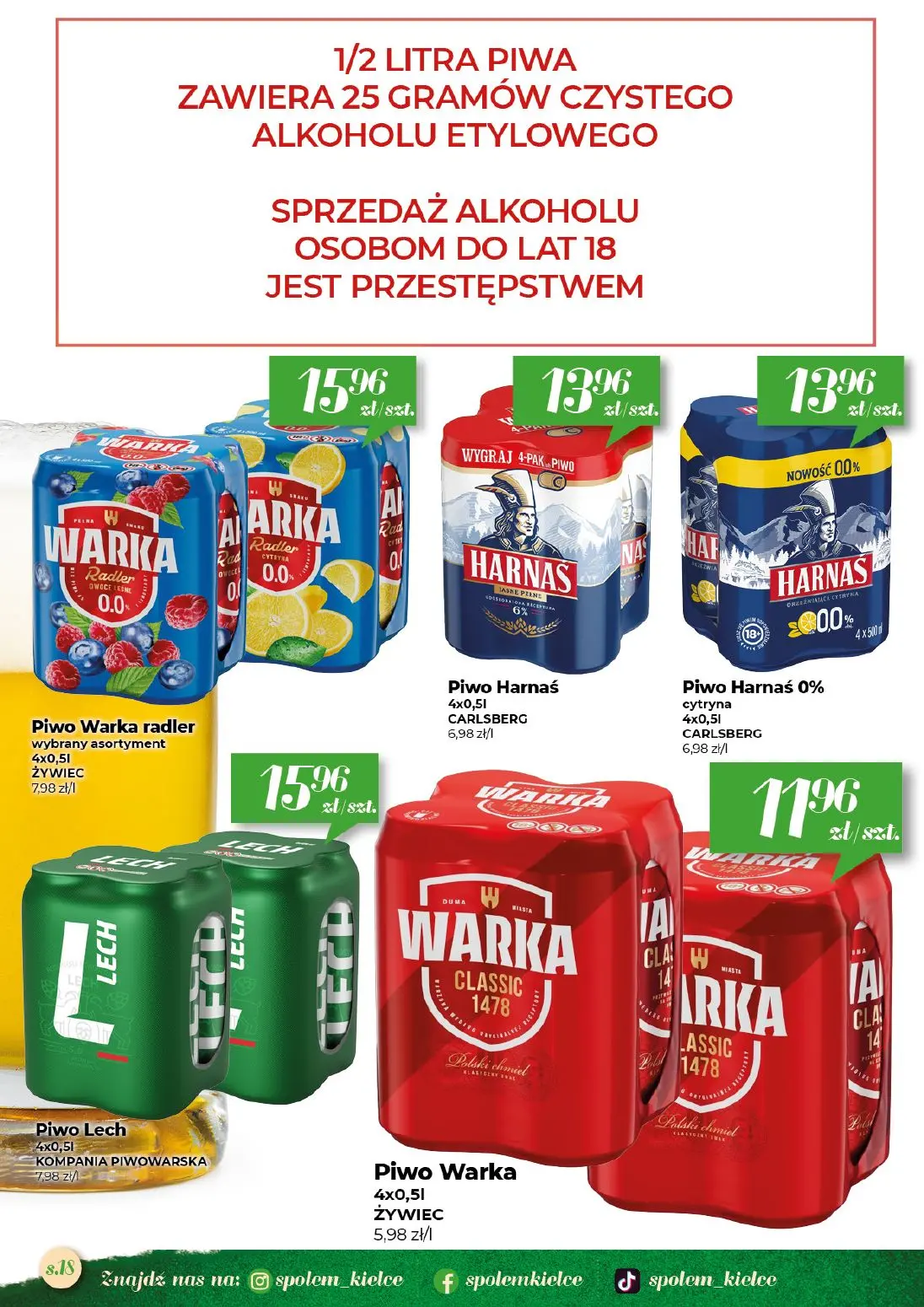 gazetka promocyjna Społem Kielce  - Strona 18