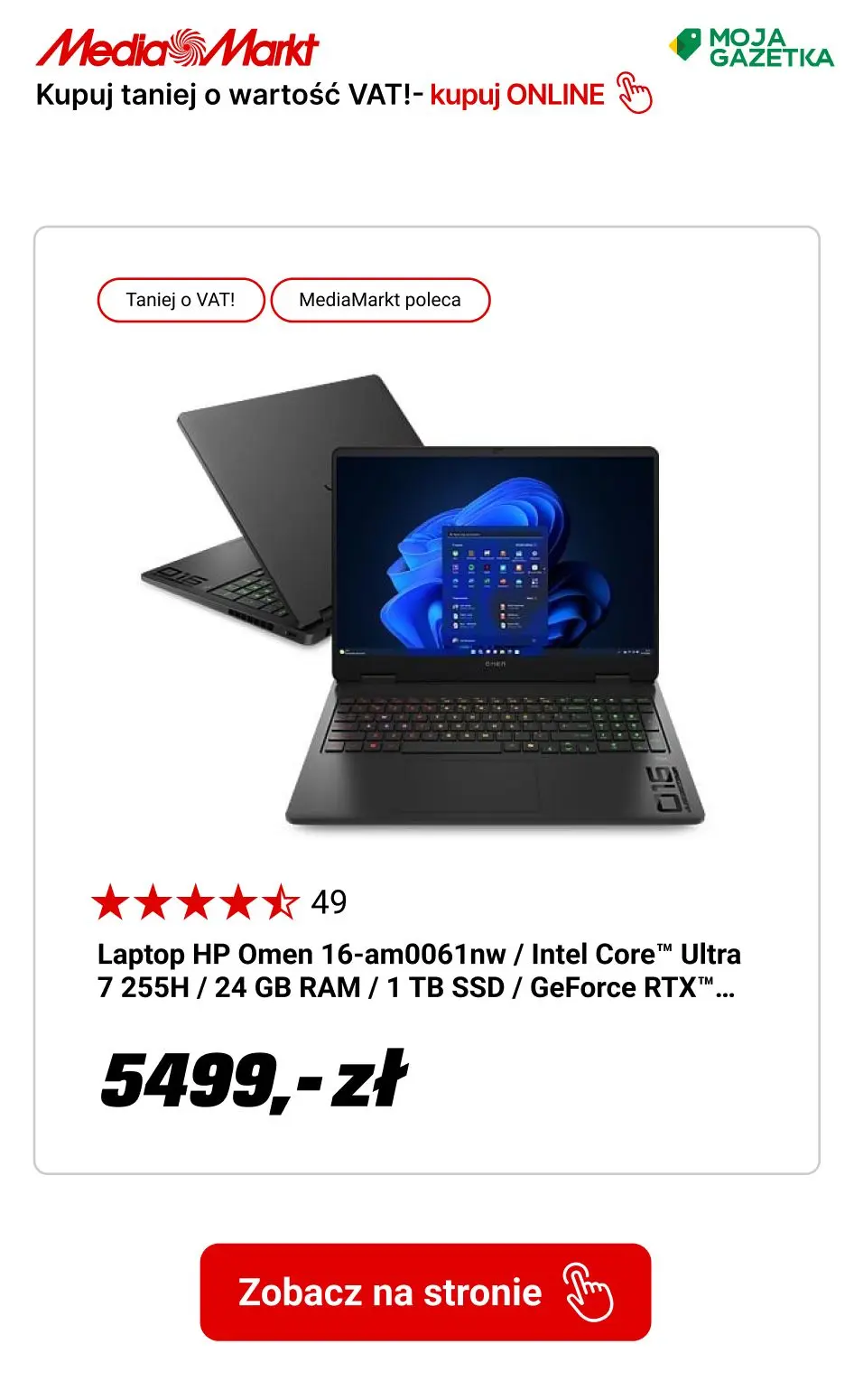 gazetka promocyjna Media Markt Kupuj w zestawach taniej o wartość VAT!🔥🔥 - Strona 5