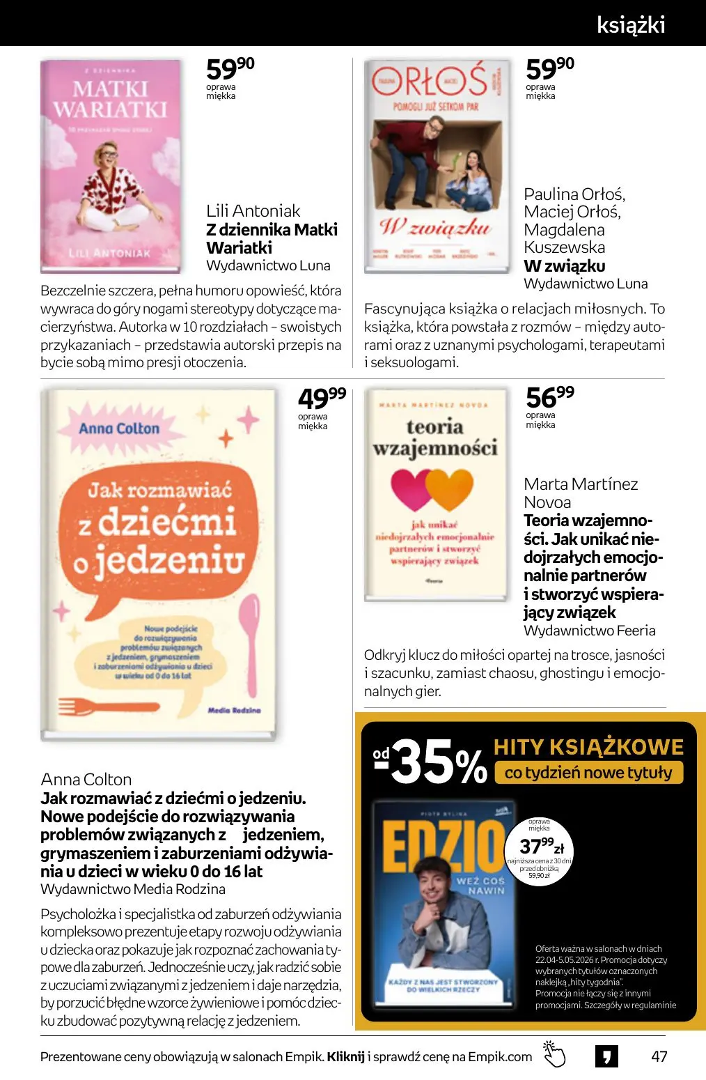 gazetka promocyjna Empik Tom kultury - Strona 47