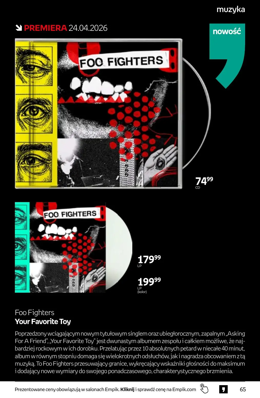 gazetka promocyjna Empik Tom kultury - Strona 65