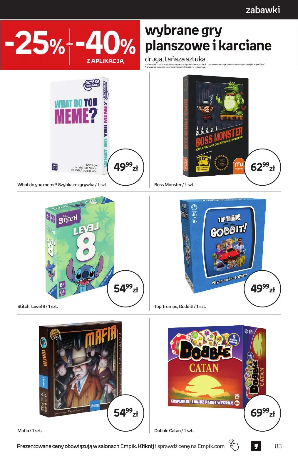 gazetka promocyjna Empik Tom kultury - Strona 83