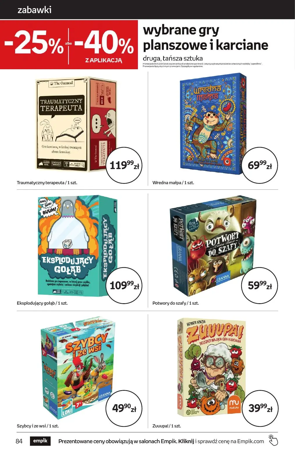 gazetka promocyjna Empik Tom kultury - Strona 84