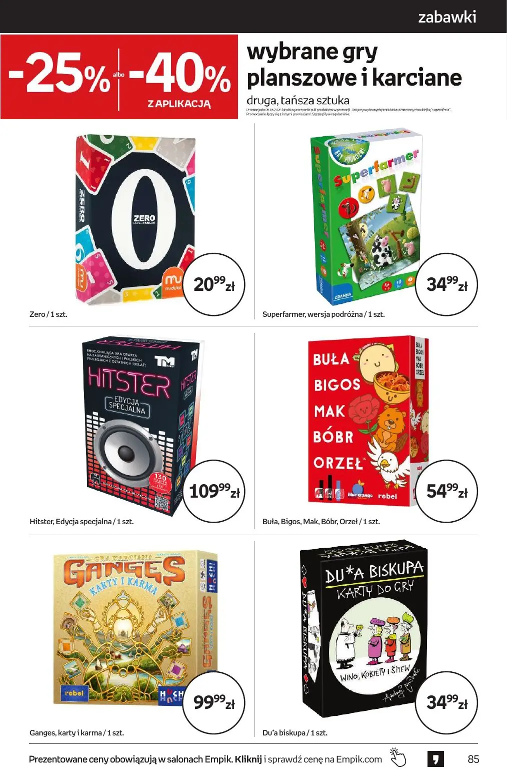gazetka promocyjna Empik Tom kultury - Strona 85