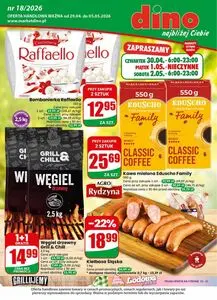 Gazetka promocyjna dino, ważna od 2026-04-29 do 2026-05-05.