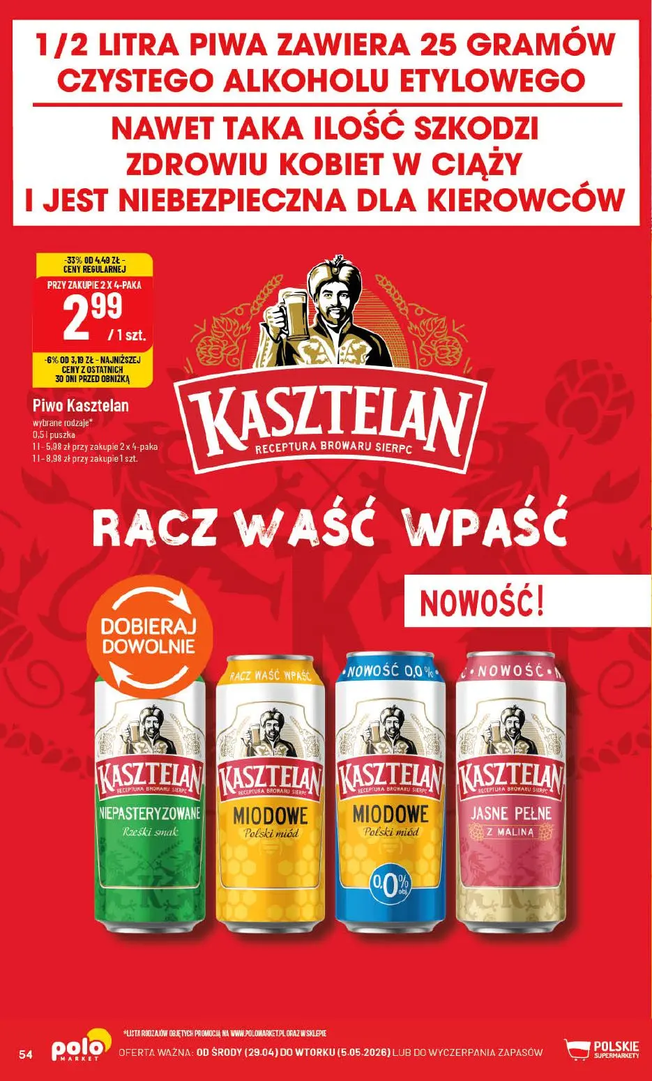 gazetka promocyjna POLOmarket Pomorskie, Zachodniopomorskie, Kujawsko-pomorskie - Strona 54