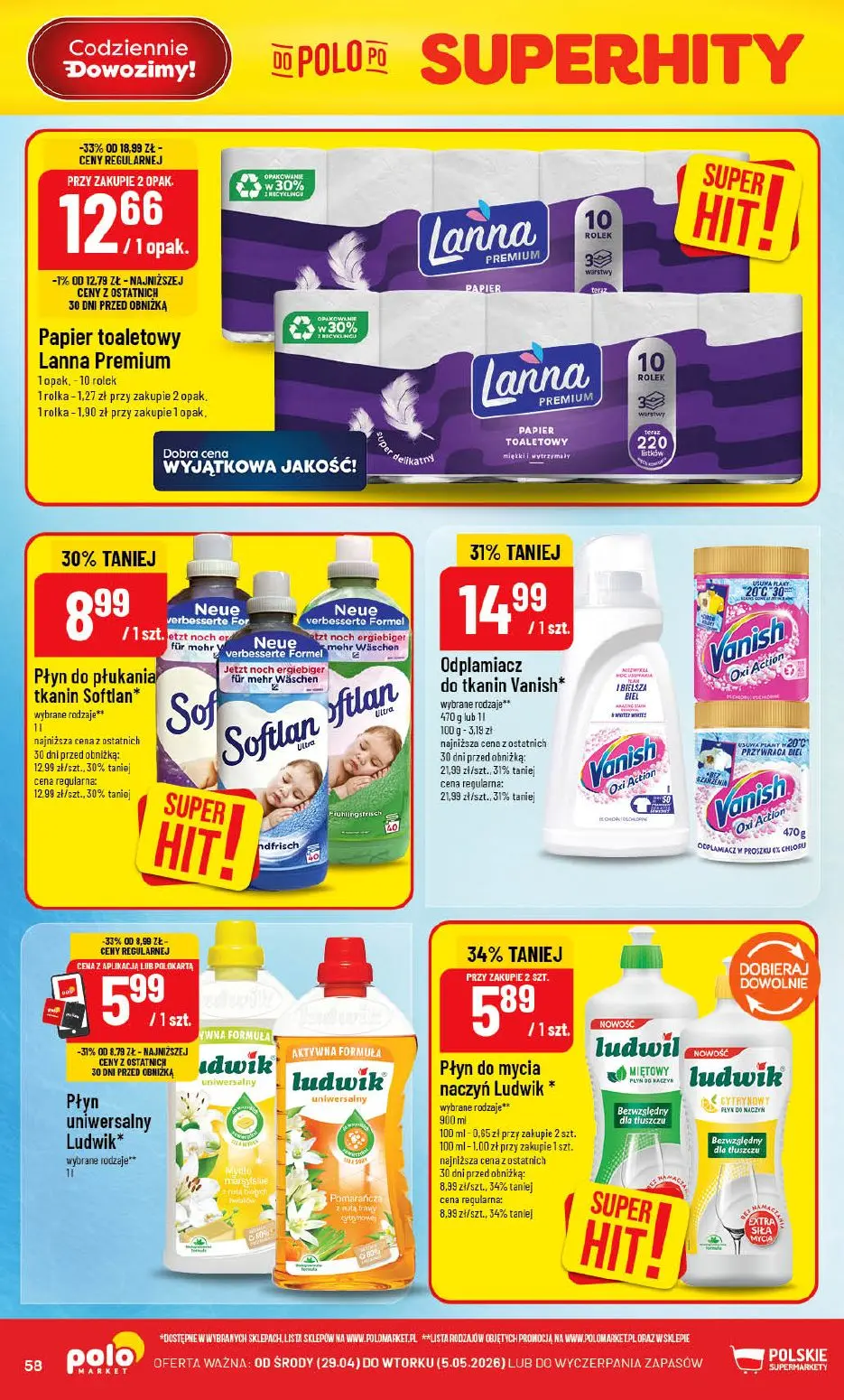 gazetka promocyjna POLOmarket Warmińsko-mazurskie, Podlaskie - Strona 58