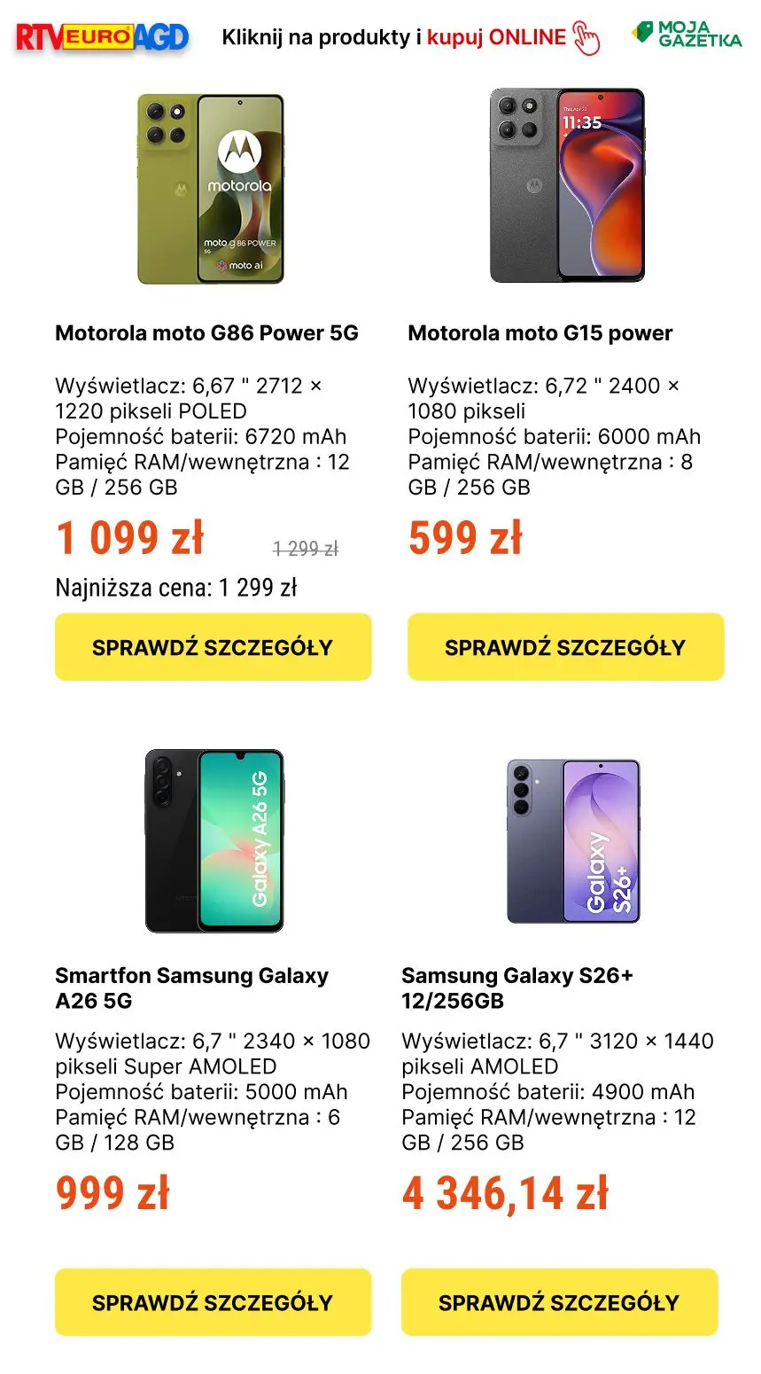 gazetka promocyjna RTV EURO AGD Majówka rabatówka w RTV EURO AGD - najlepsze promocje - Strona 3