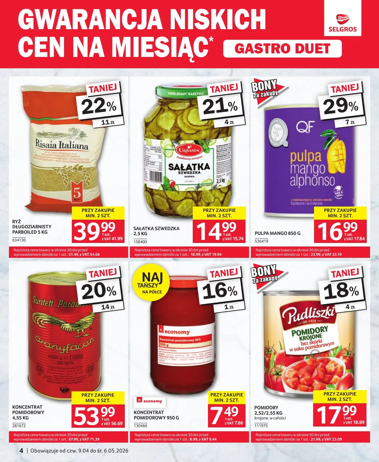 gazetka promocyjna SELGROS  - Strona 4