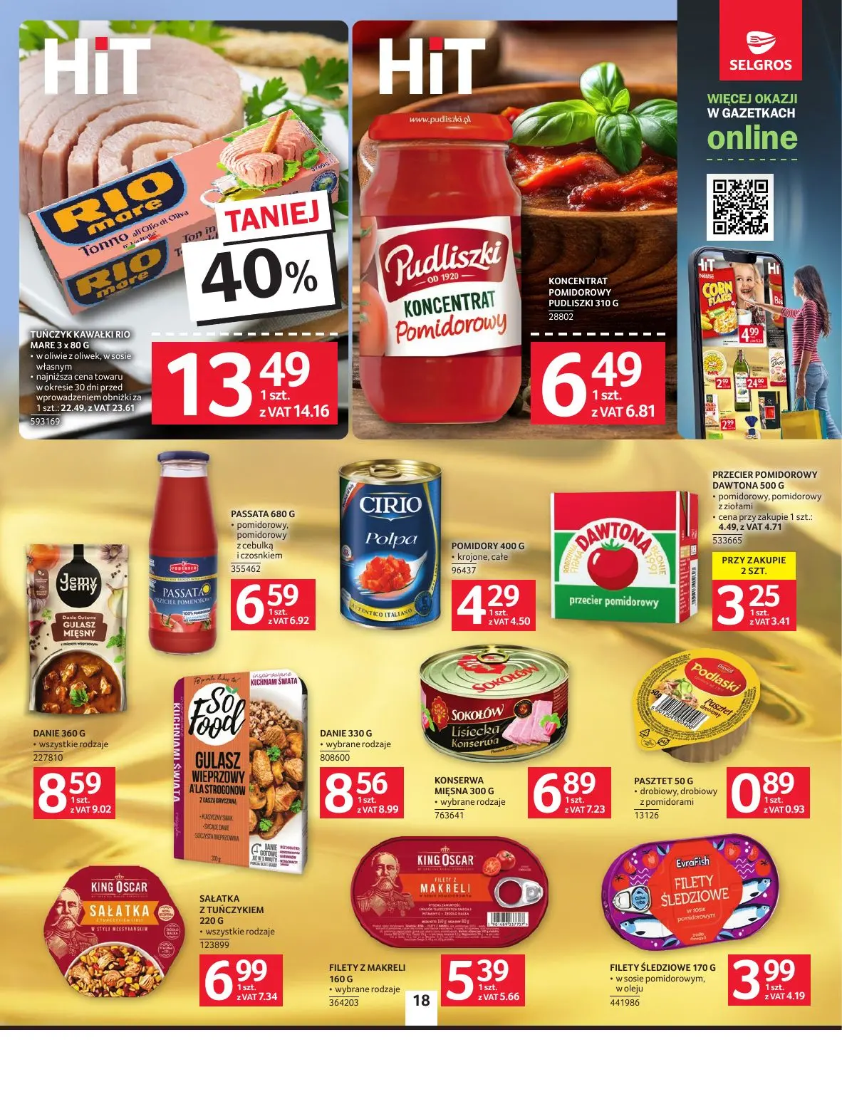gazetka promocyjna SELGROS Oferta Spożywcza
 - Strona 18