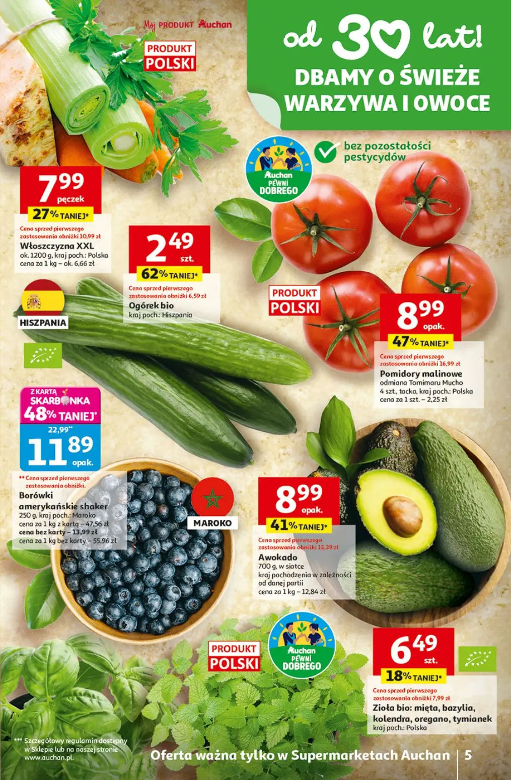 gazetka promocyjna Auchan Supermarket Ceny tak niskie, że usiądziesz - Strona 5