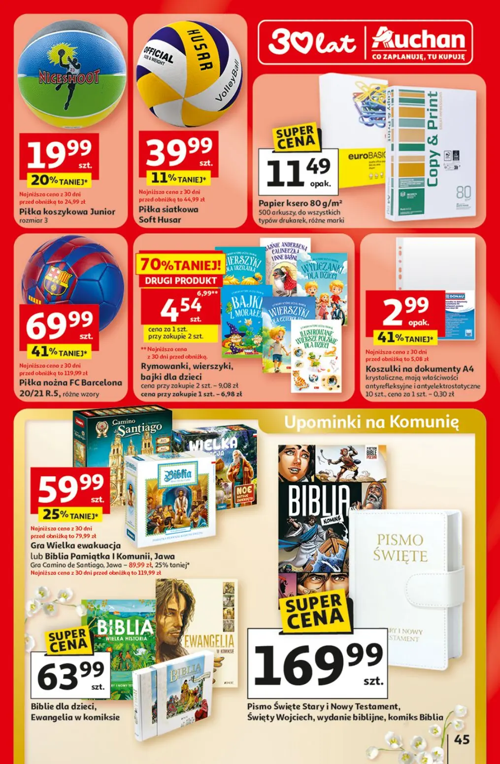 gazetka promocyjna Auchan Ceny tak niskie, że usiądziesz - Strona 45