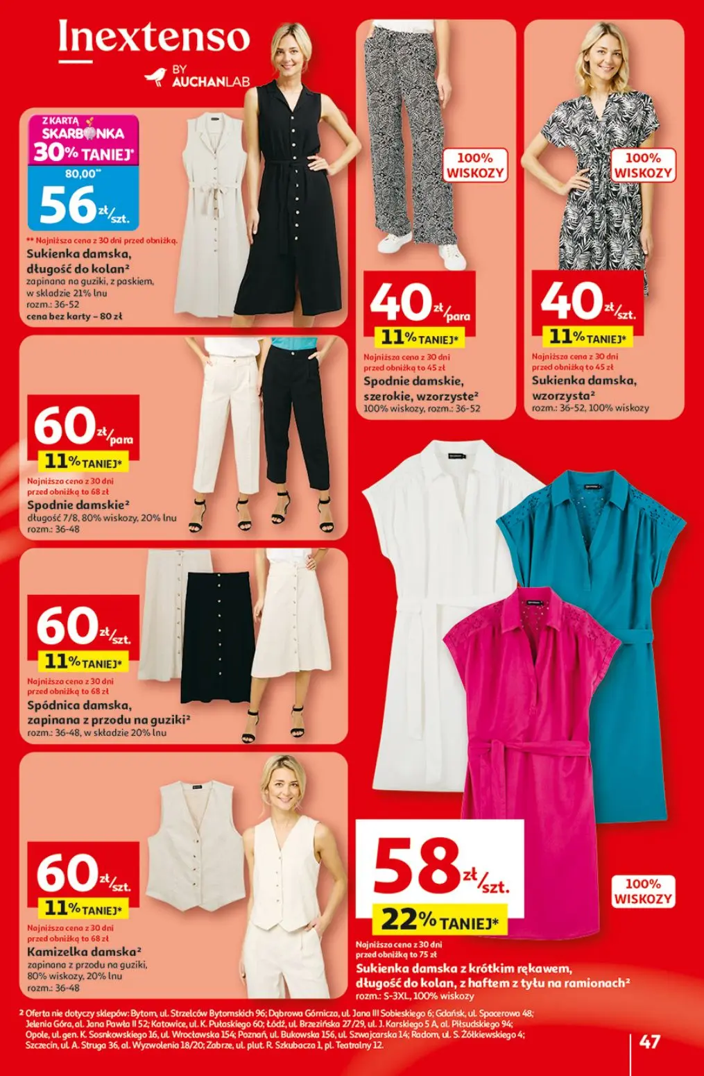 gazetka promocyjna Auchan Ceny tak niskie, że usiądziesz - Strona 47