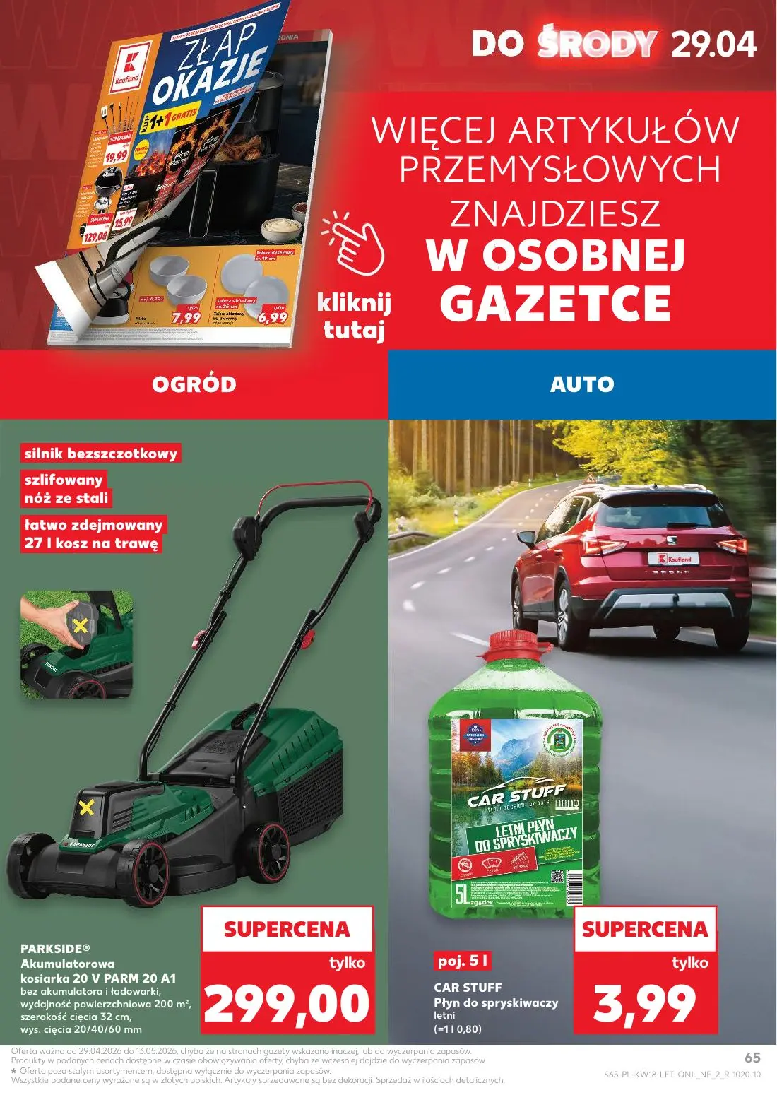 gazetka promocyjna Kaufland Xtra Majówka - Strona 65