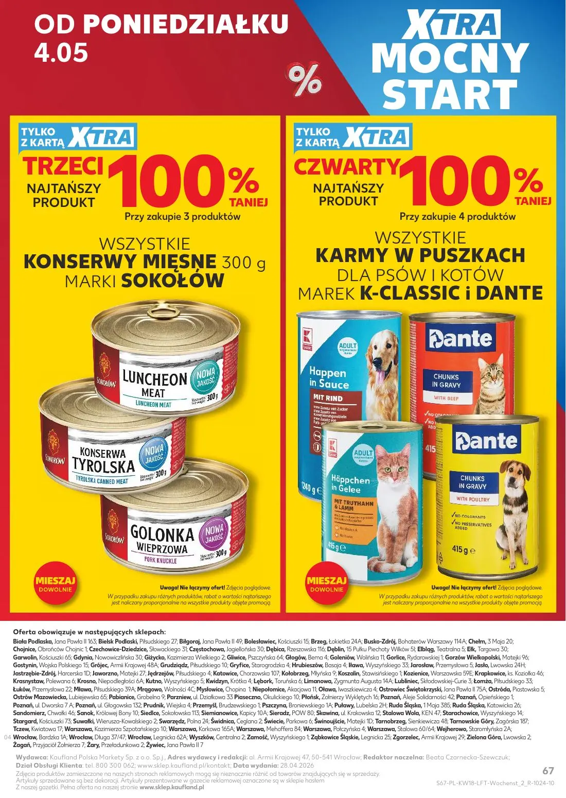 gazetka promocyjna Kaufland Xtra Majówka - Strona 67