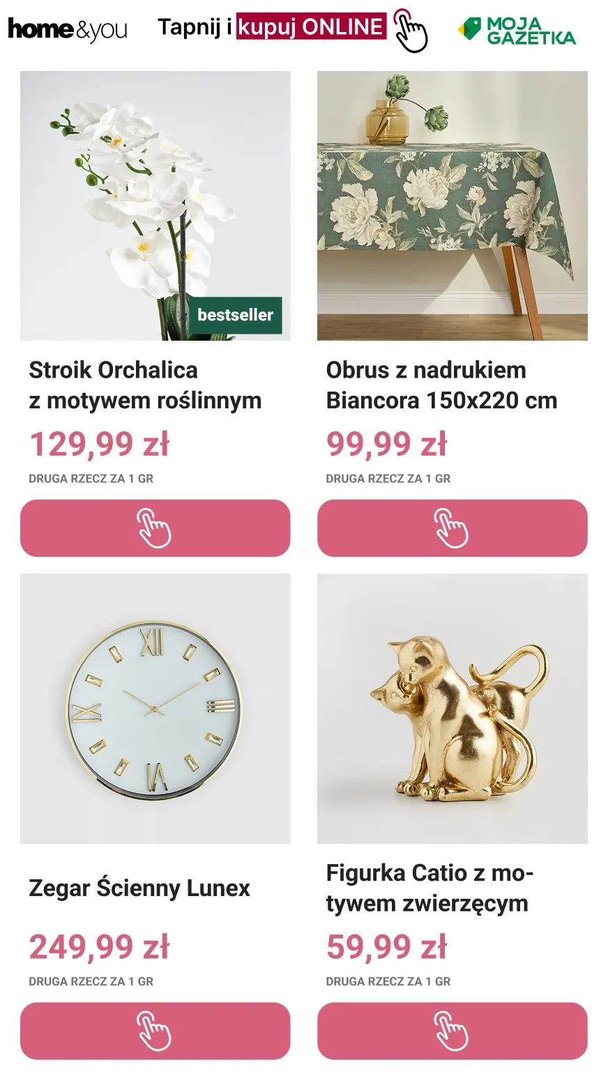 gazetka promocyjna home&you Druga rzecz 1 gr | Tylko online - Strona 12