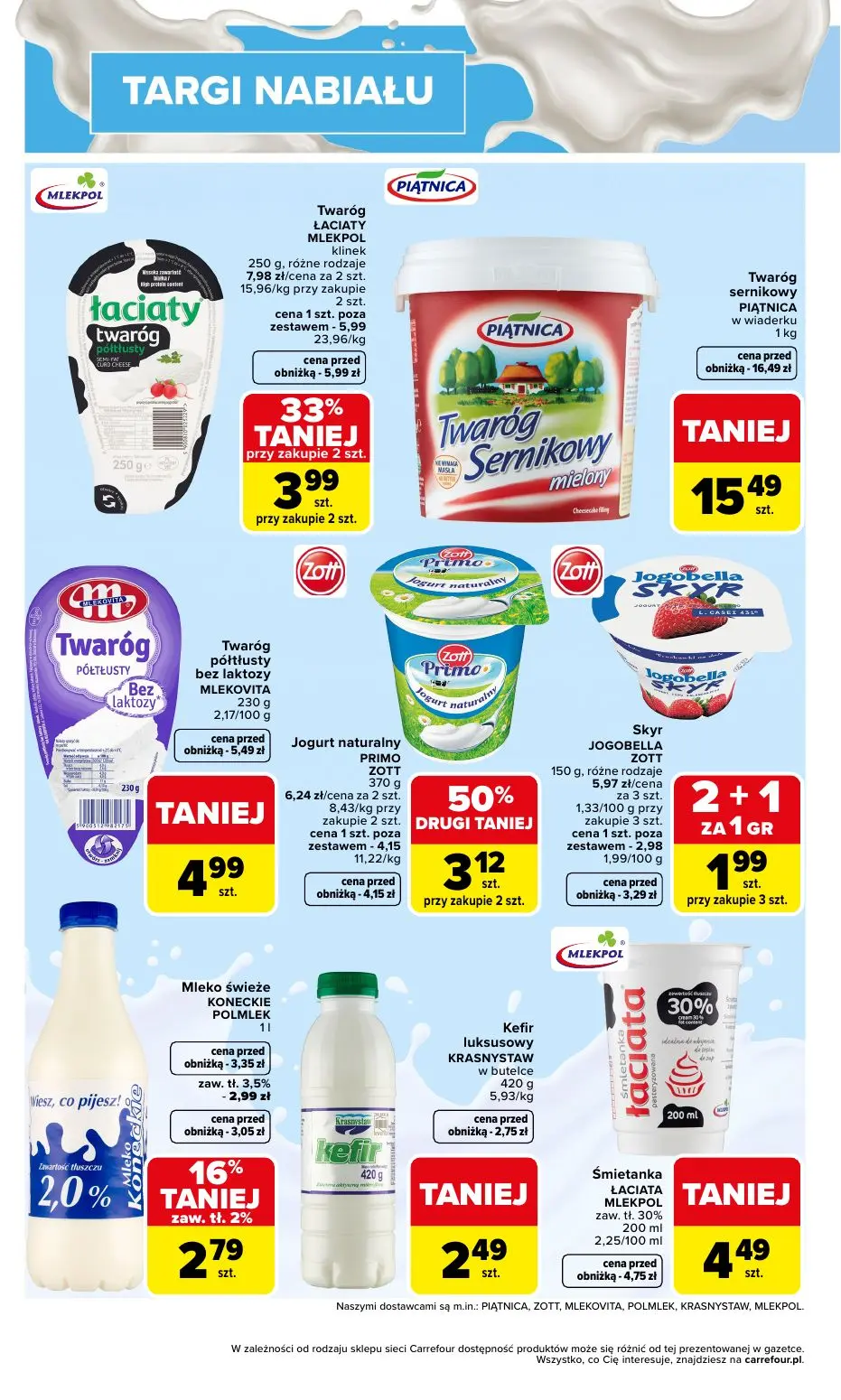 gazetka promocyjna Carrefour Market Targi nabiału - Strona 2