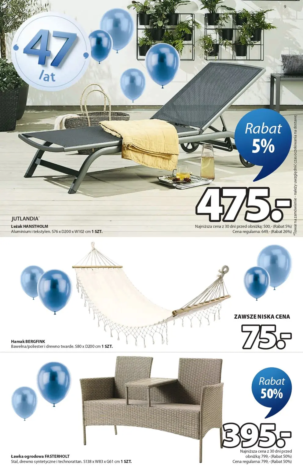 gazetka promocyjna JYSK Świętujemy urodziny - Strona 9