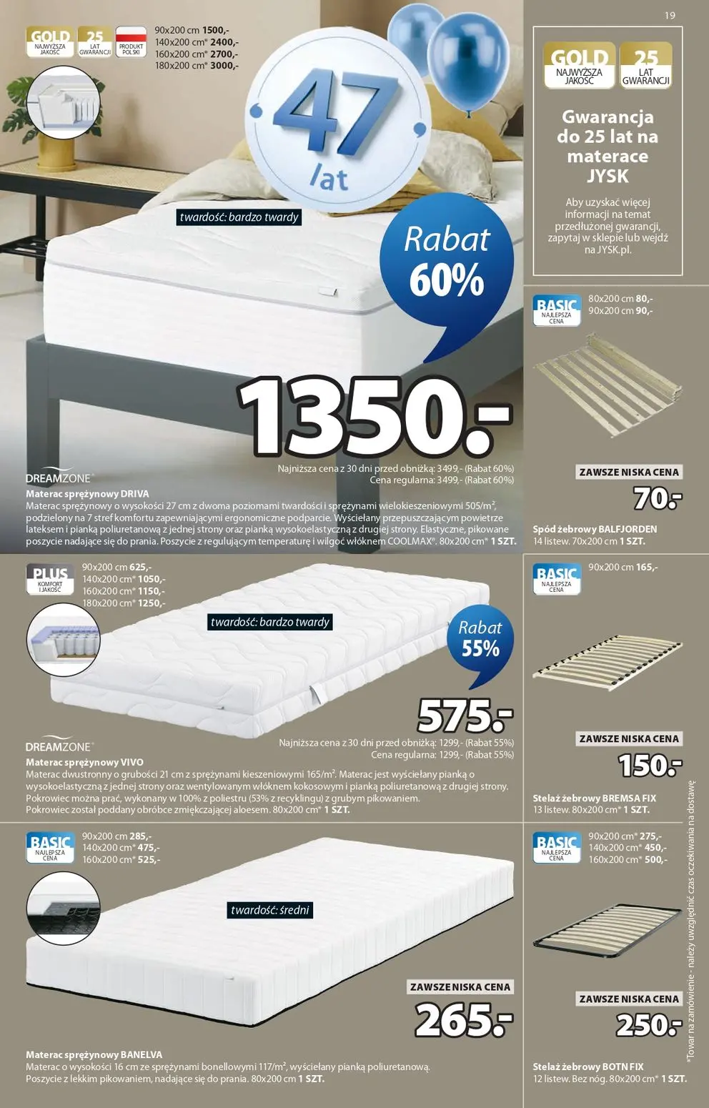 gazetka promocyjna JYSK Świętujemy urodziny - Strona 19