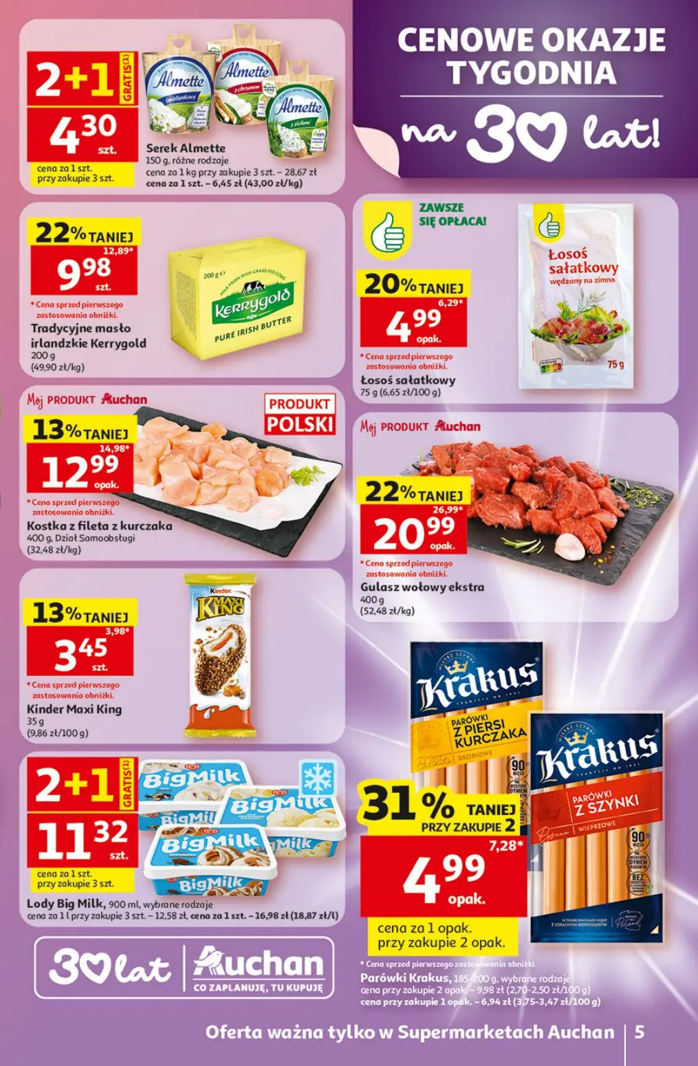 gazetka promocyjna Auchan Supermarket Hity cenowe - Strona 5