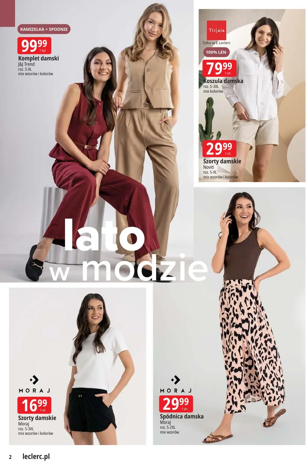 gazetka promocyjna E.Leclerc Lato w modzie - oferta rozszerzona - Strona 2
