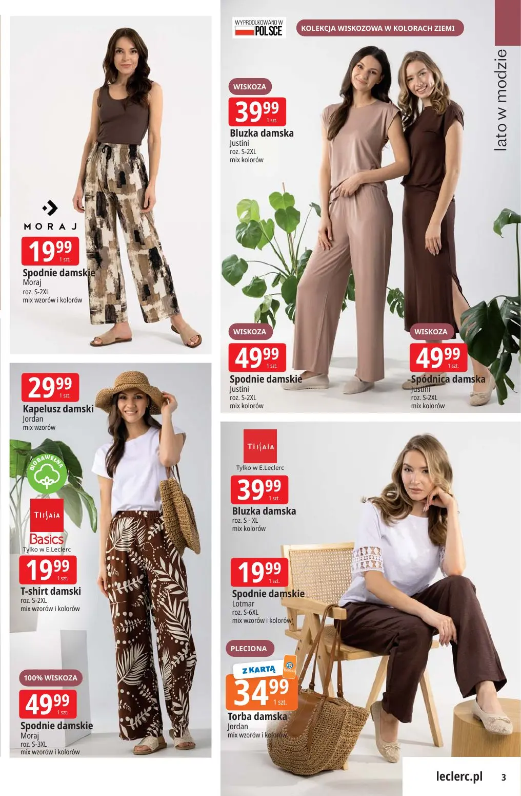 gazetka promocyjna E.Leclerc Lato w modzie - oferta rozszerzona - Strona 3