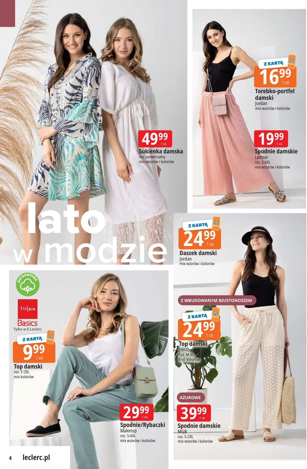 gazetka promocyjna E.Leclerc Lato w modzie - oferta rozszerzona - Strona 4