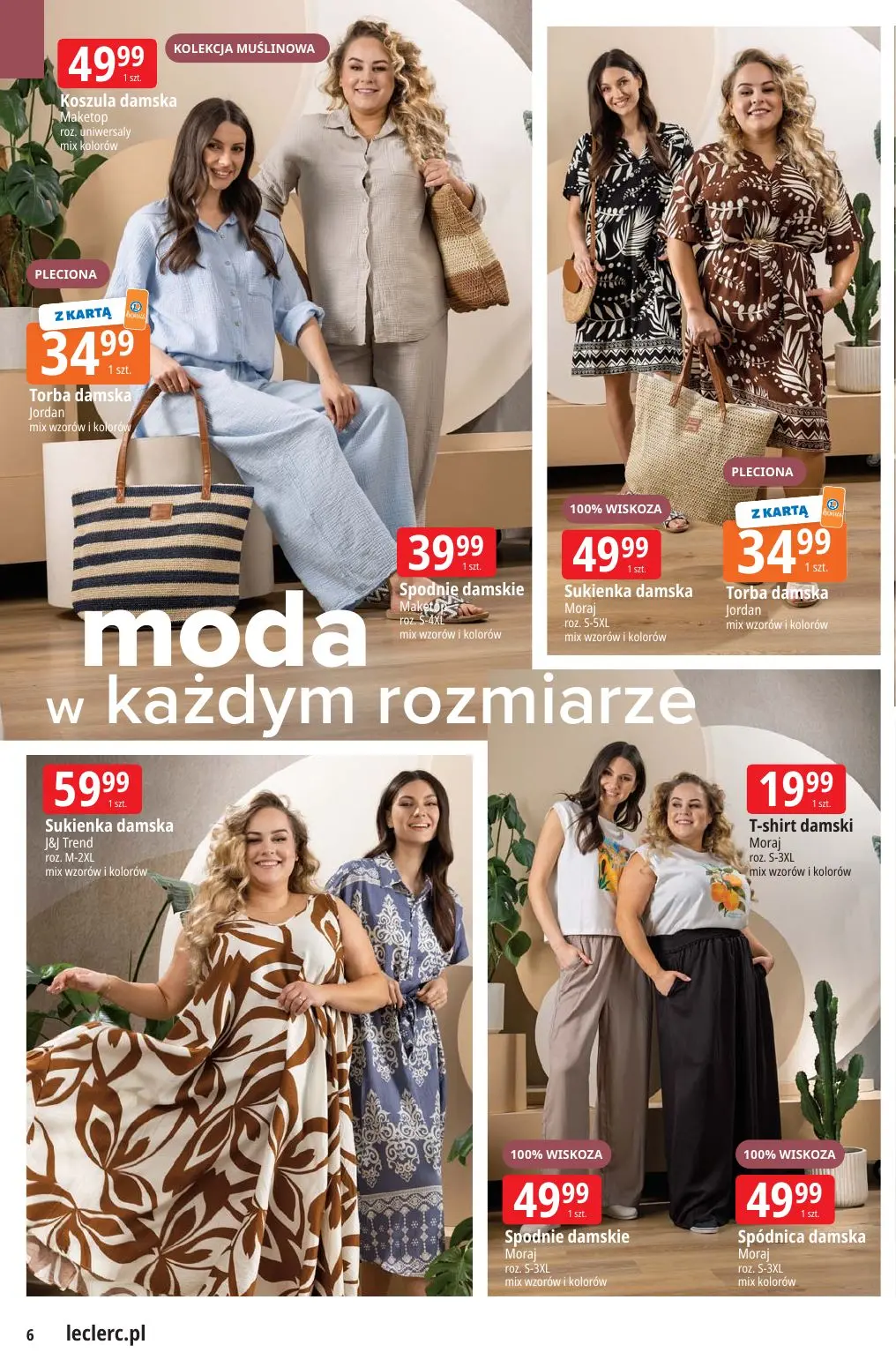 gazetka promocyjna E.Leclerc Lato w modzie - oferta rozszerzona - Strona 6