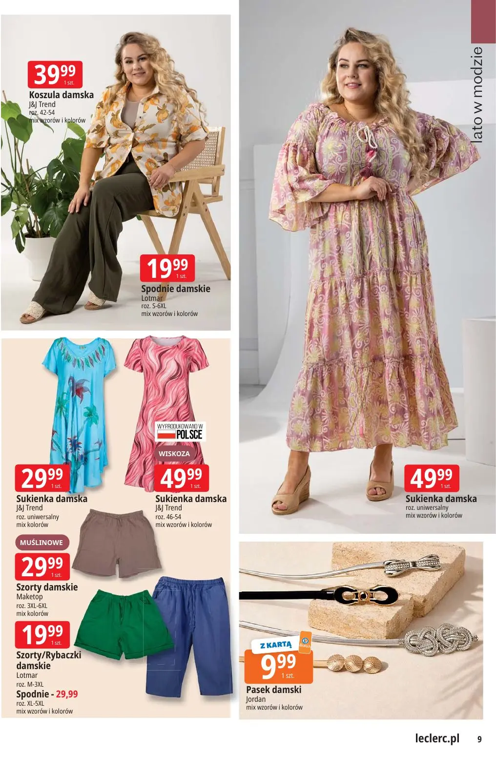 gazetka promocyjna E.Leclerc Lato w modzie - oferta rozszerzona - Strona 9