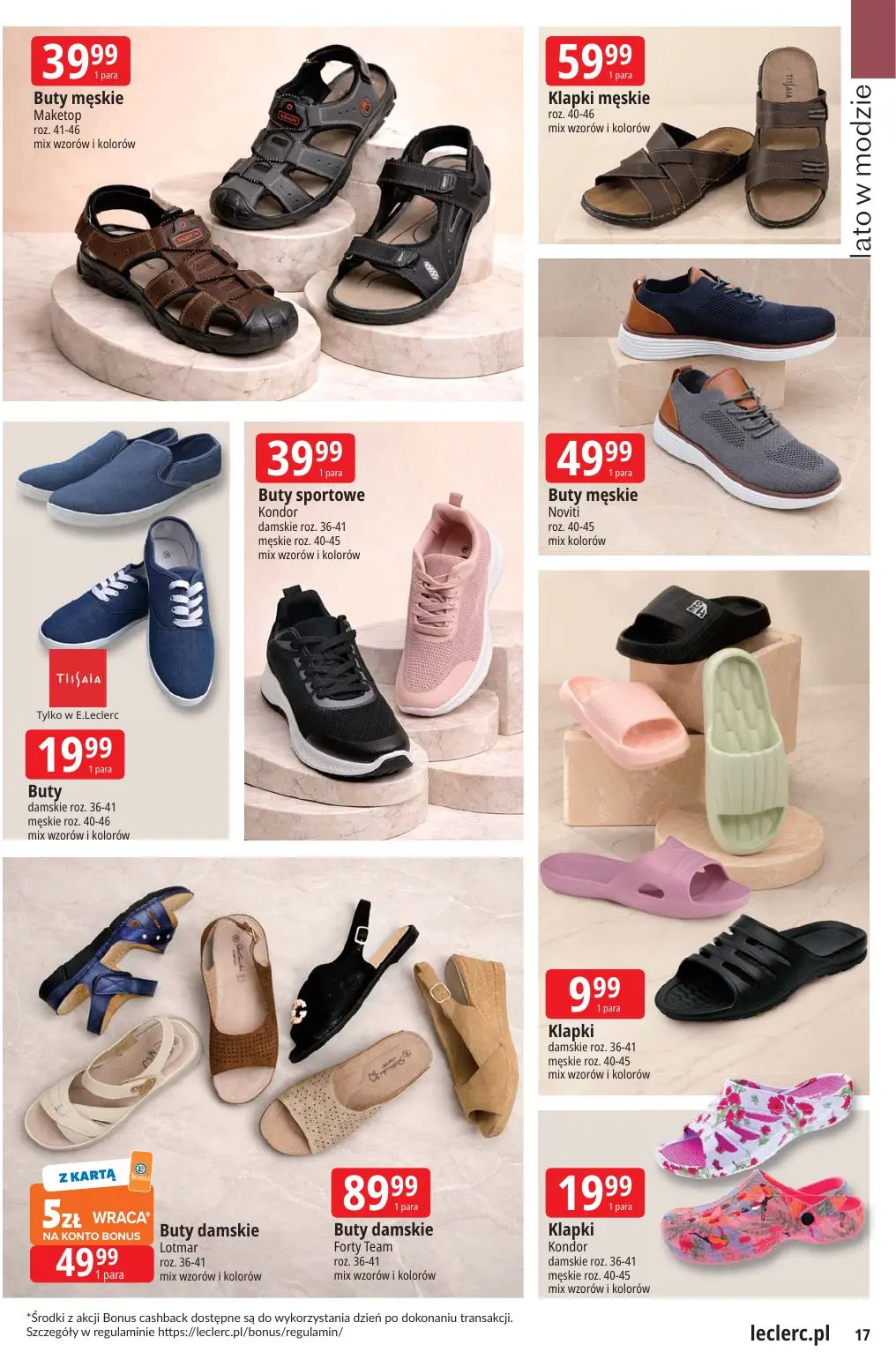 gazetka promocyjna E.Leclerc Lato w modzie - oferta rozszerzona - Strona 17