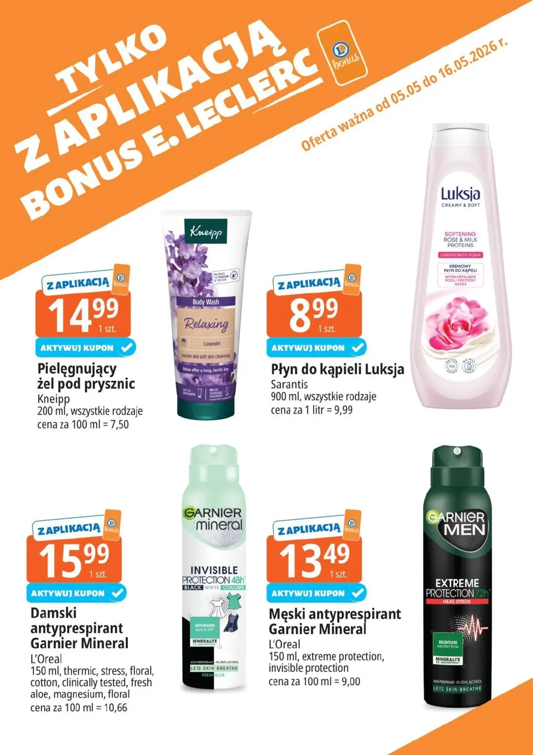gazetka promocyjna E.Leclerc Kupuj tanio z bonusem - Strona 6