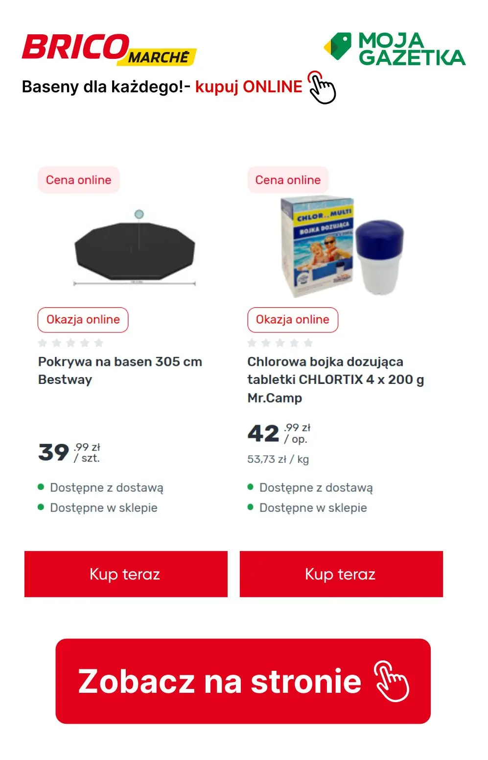 gazetka promocyjna BRICOMARCHE Baseny dla każdego! - Strona 9