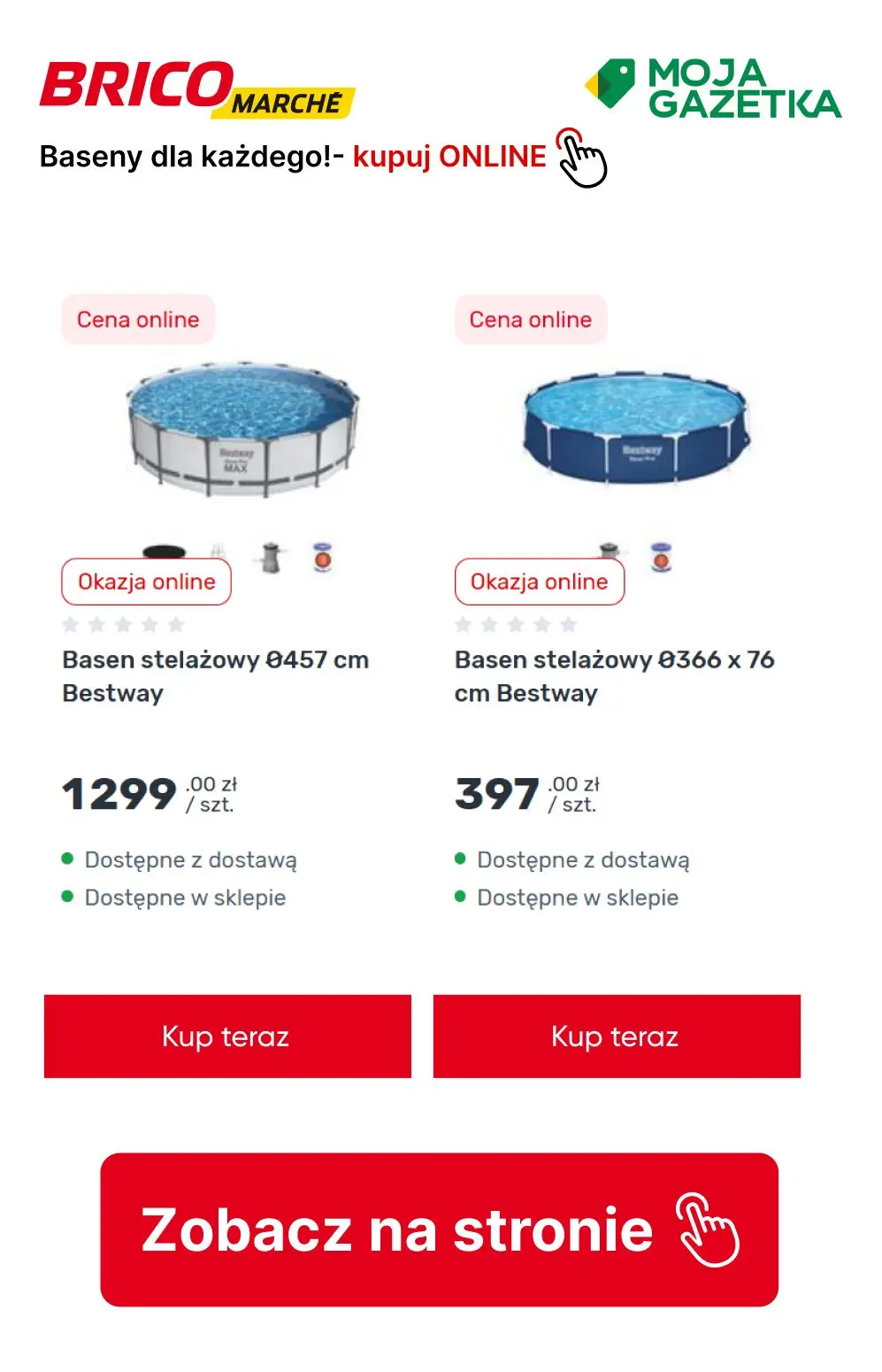 gazetka promocyjna BRICOMARCHE Baseny dla każdego! - Strona 10
