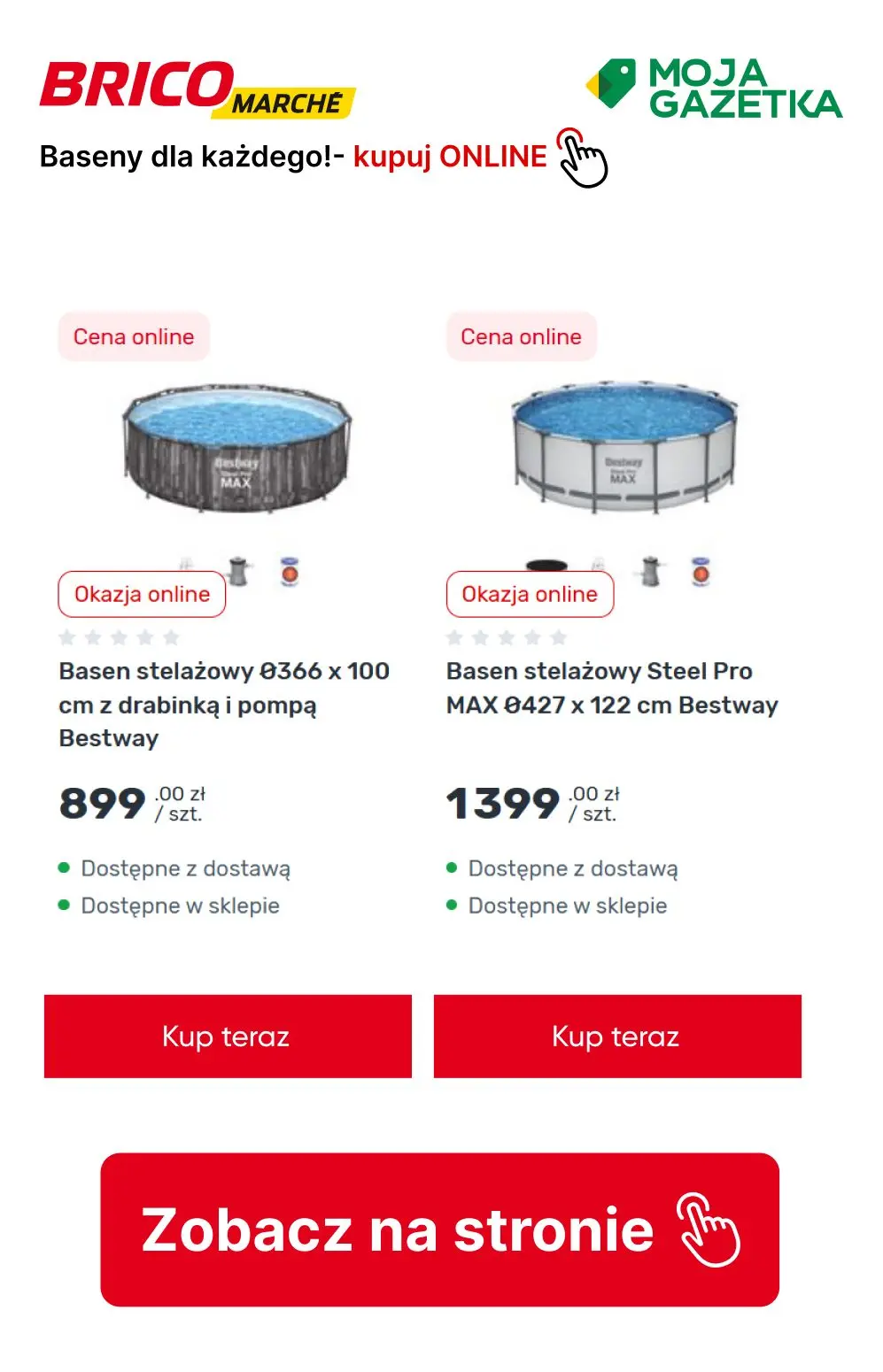 gazetka promocyjna BRICOMARCHE Baseny dla każdego! - Strona 13