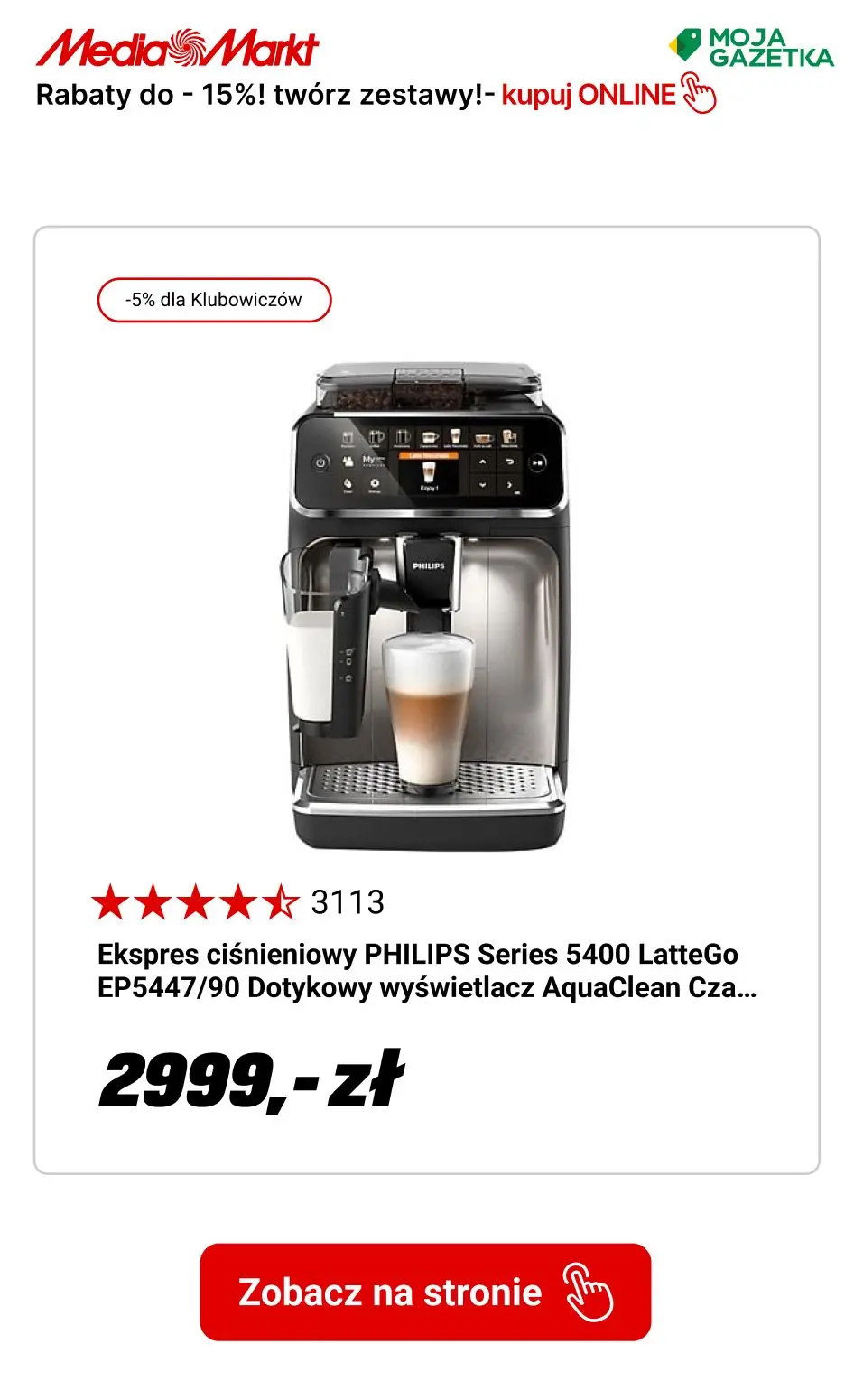 gazetka promocyjna Media Markt tylko w myMediaMarkt -Rabaty do -15%! Łącz produkty w zestawy!
 - Strona 8