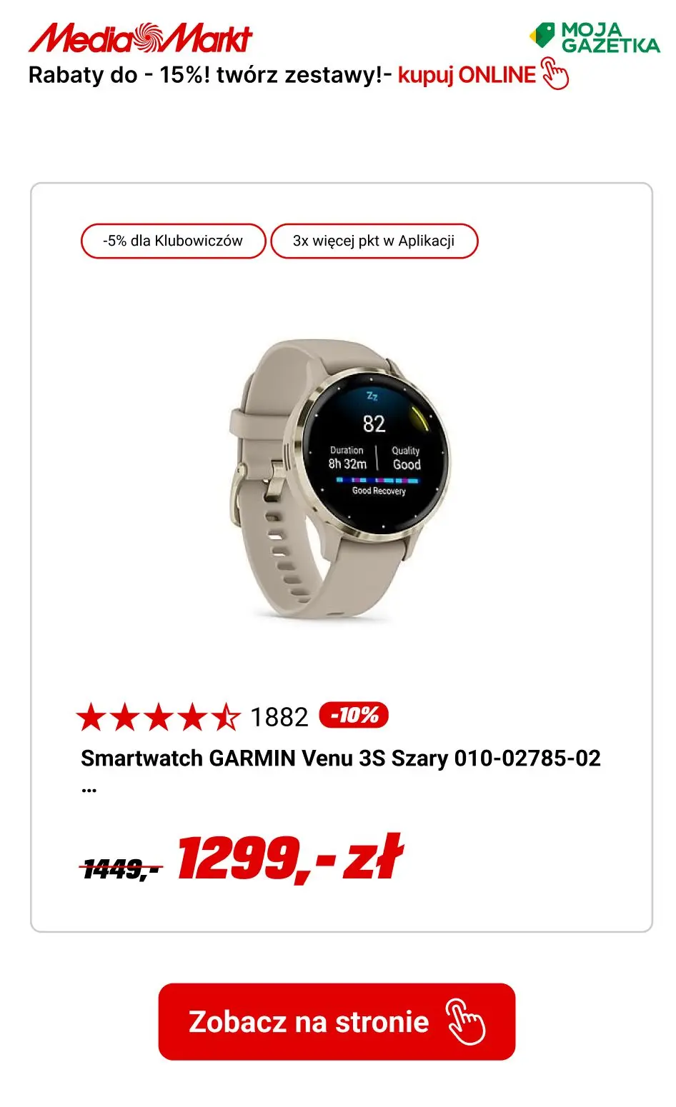 gazetka promocyjna Media Markt tylko w myMediaMarkt -Rabaty do -15%! Łącz produkty w zestawy!
 - Strona 9
