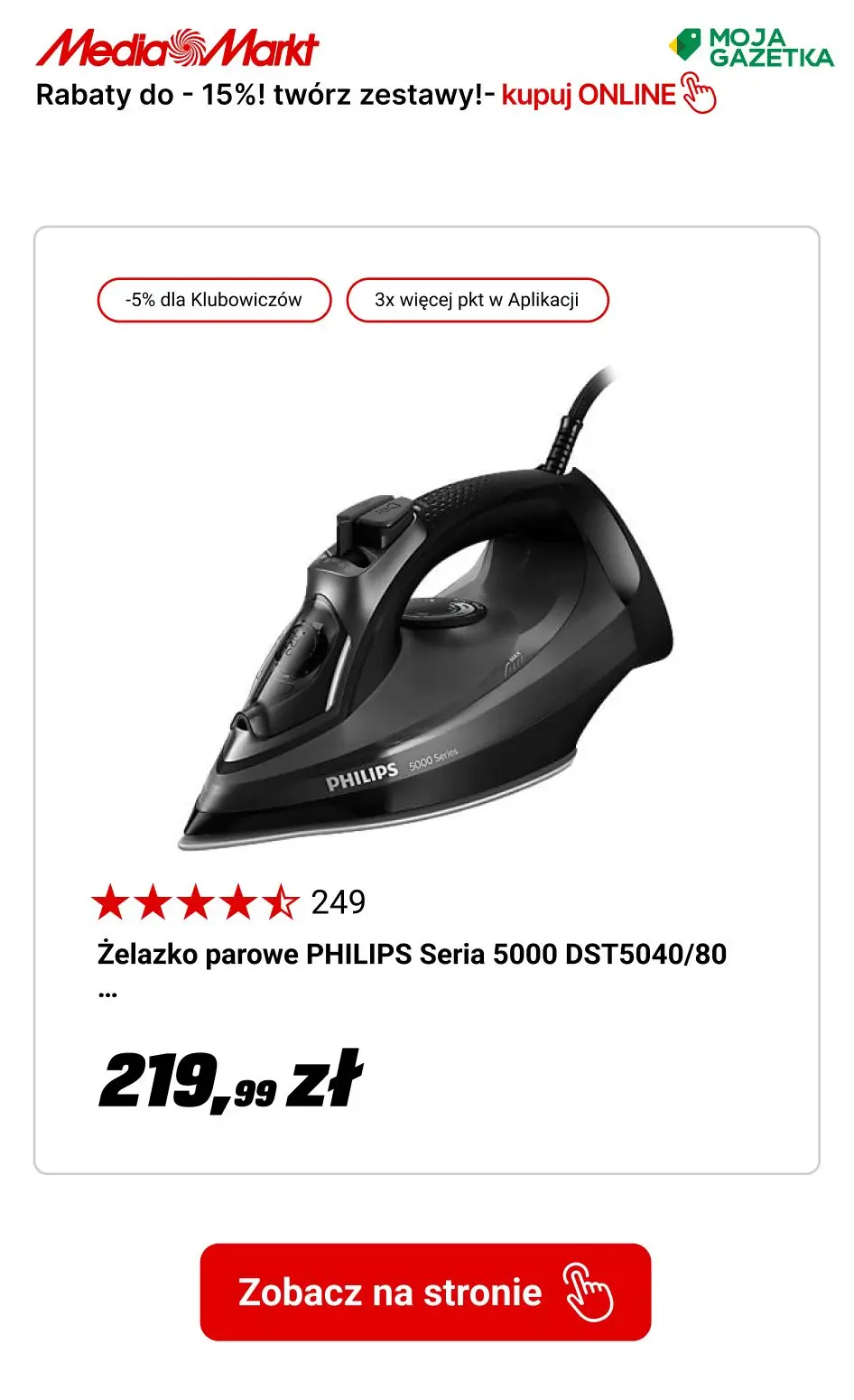 gazetka promocyjna Media Markt tylko w myMediaMarkt -Rabaty do -15%! Łącz produkty w zestawy!
 - Strona 10