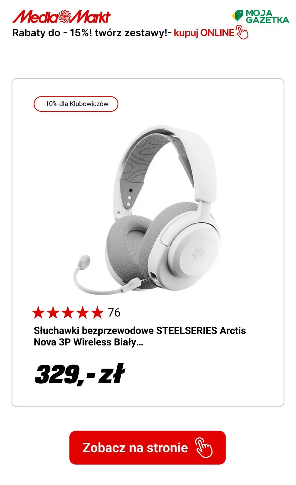 gazetka promocyjna Media Markt tylko w myMediaMarkt -Rabaty do -15%! Łącz produkty w zestawy!
 - Strona 13