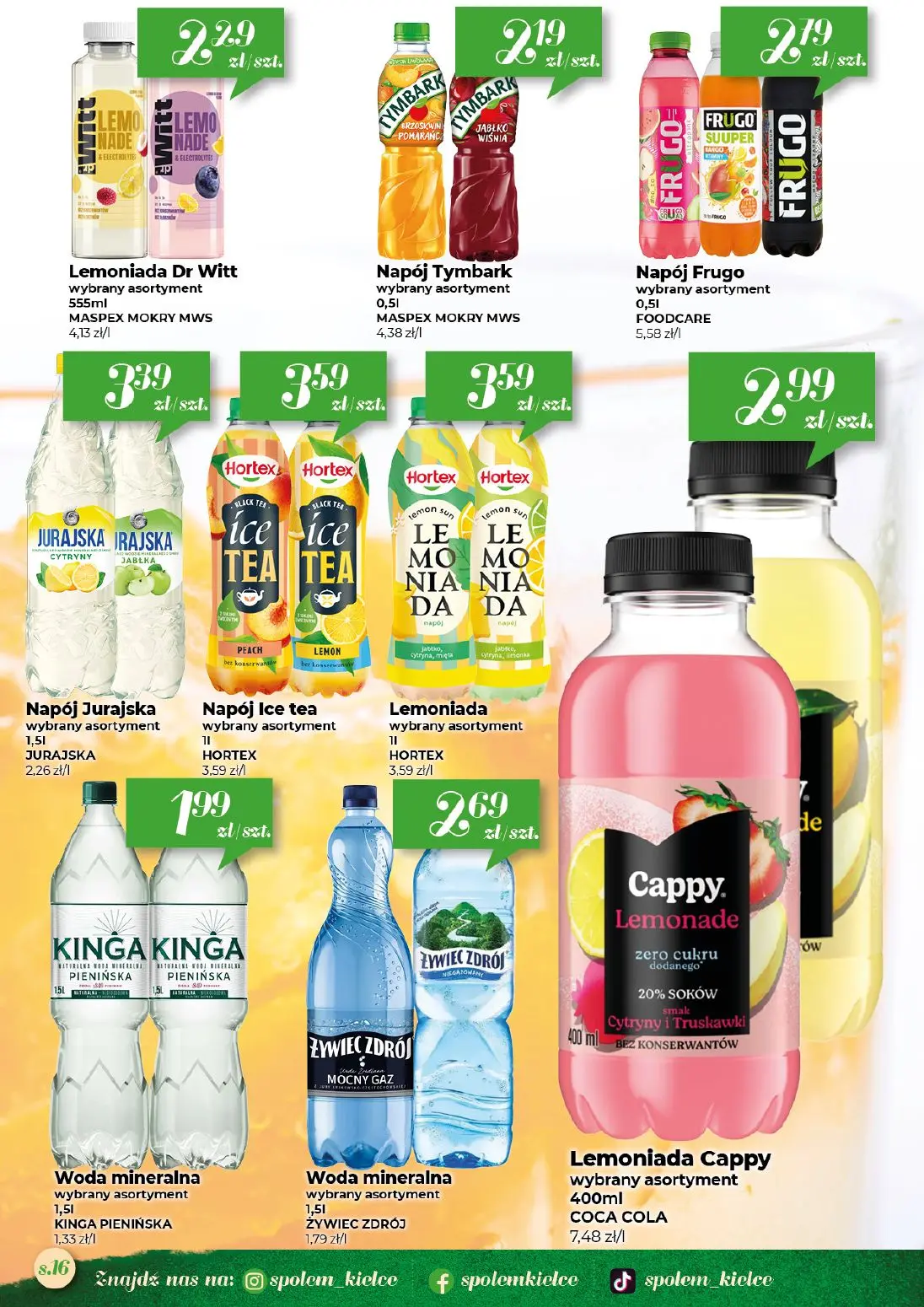 gazetka promocyjna Społem Kielce  - Strona 16