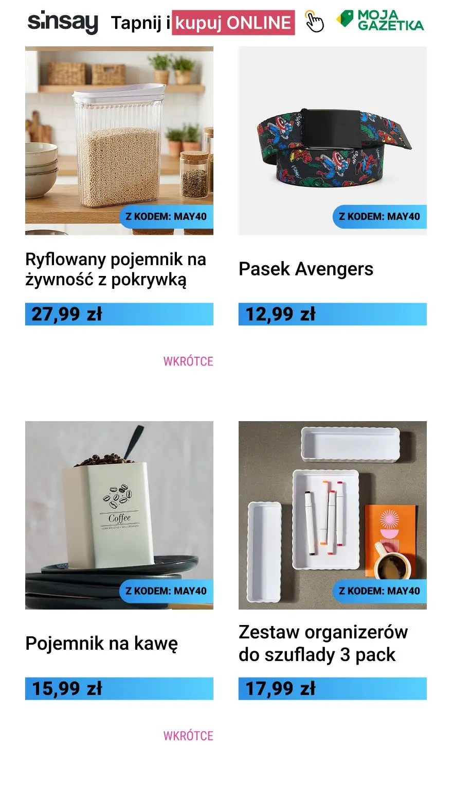gazetka promocyjna Sinsay 🔵 Majowe Oszczędzanie!-40% - Strona 2