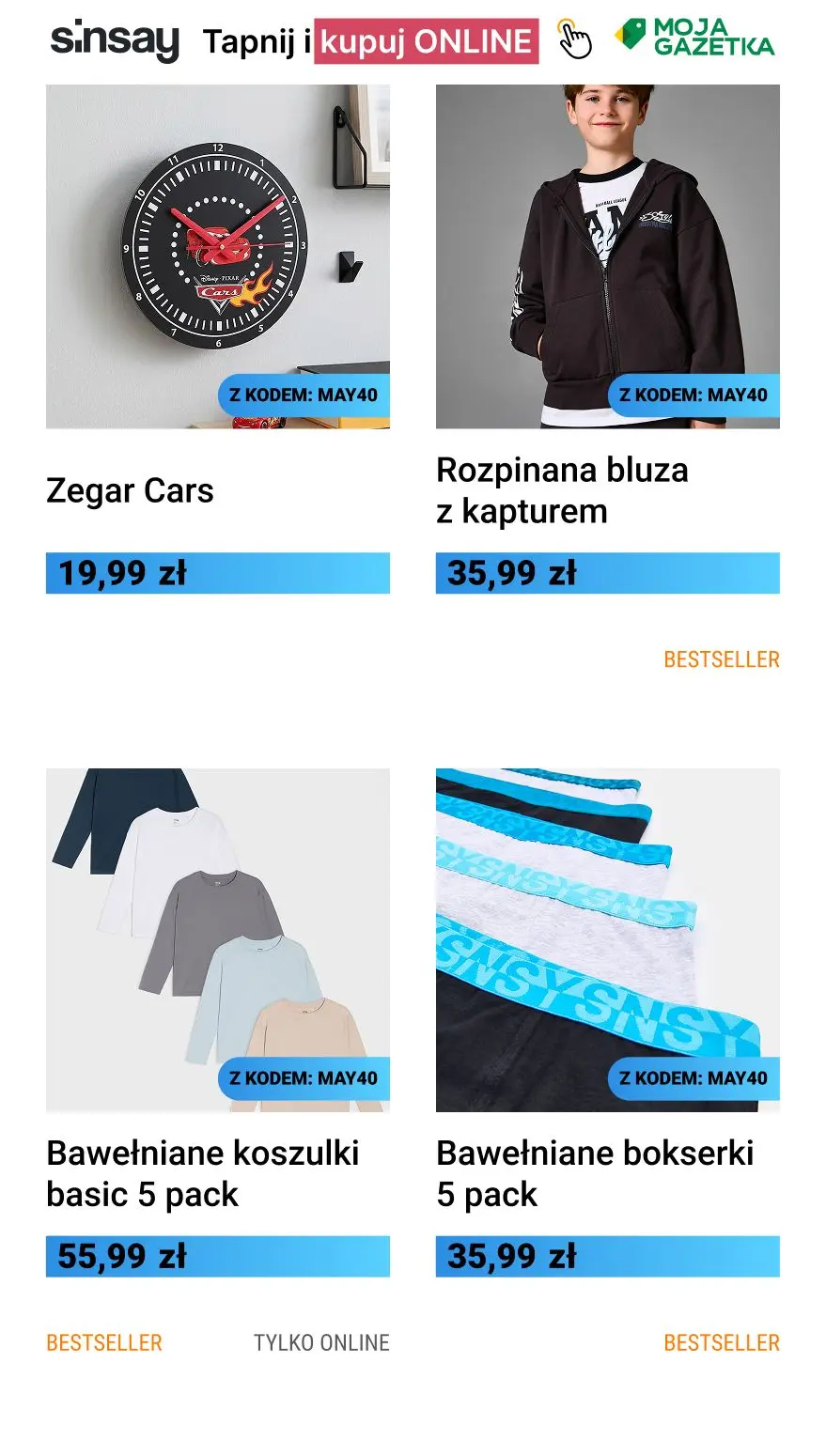 gazetka promocyjna Sinsay 🔵 Majowe Oszczędzanie!-40% - Strona 5