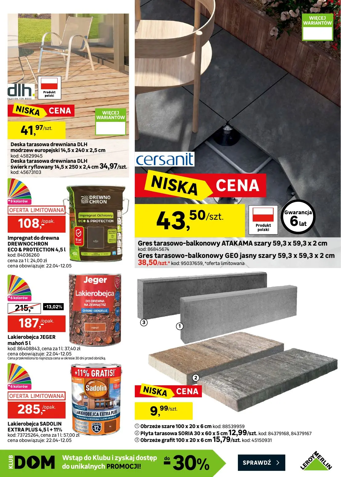 gazetka promocyjna Leroy Merlin Okazje na majówkę - Strona 11