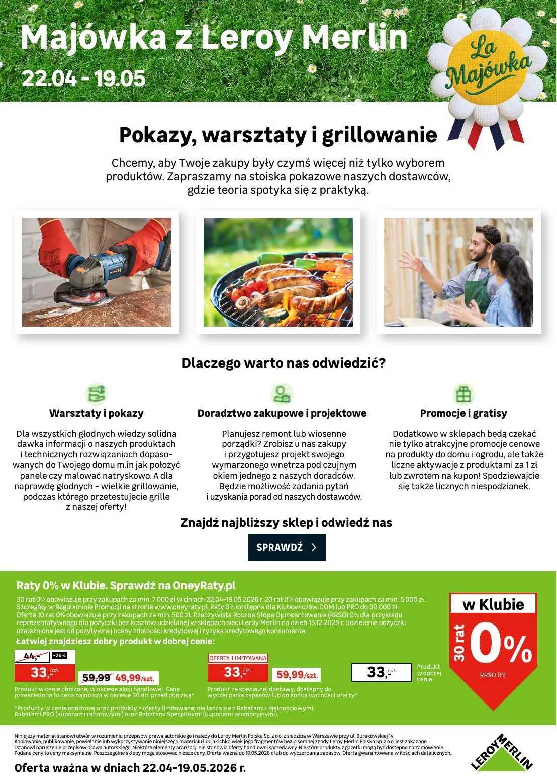 gazetka promocyjna Leroy Merlin Okazje na majówkę - Strona 45