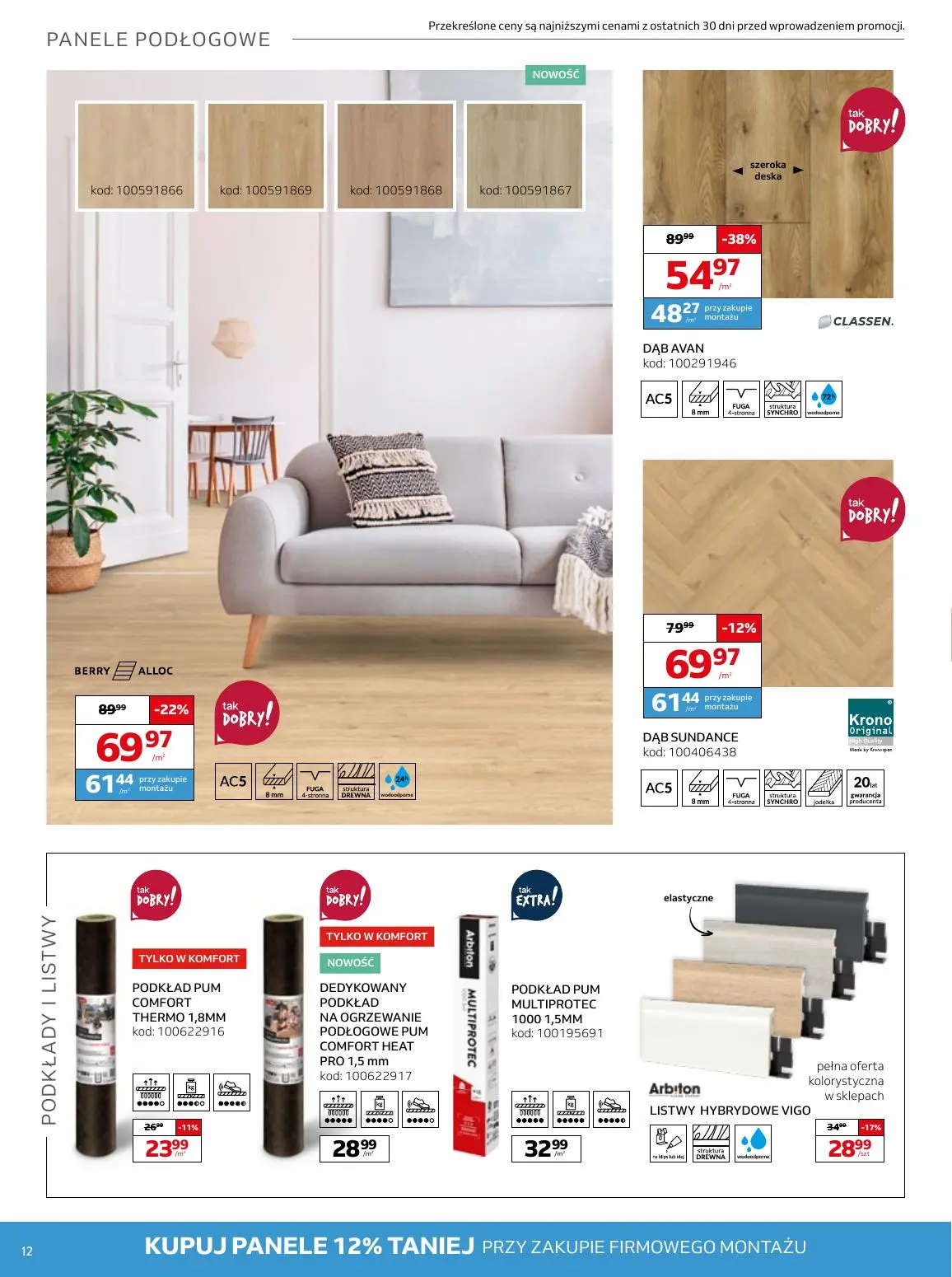 gazetka promocyjna KOMFORT Poczuj satysfakcję z wiosny - Strona 12