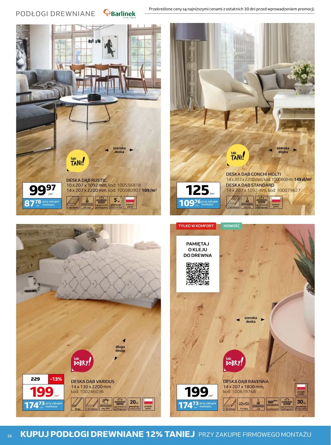 gazetka promocyjna KOMFORT Poczuj satysfakcję z wiosny - Strona 14
