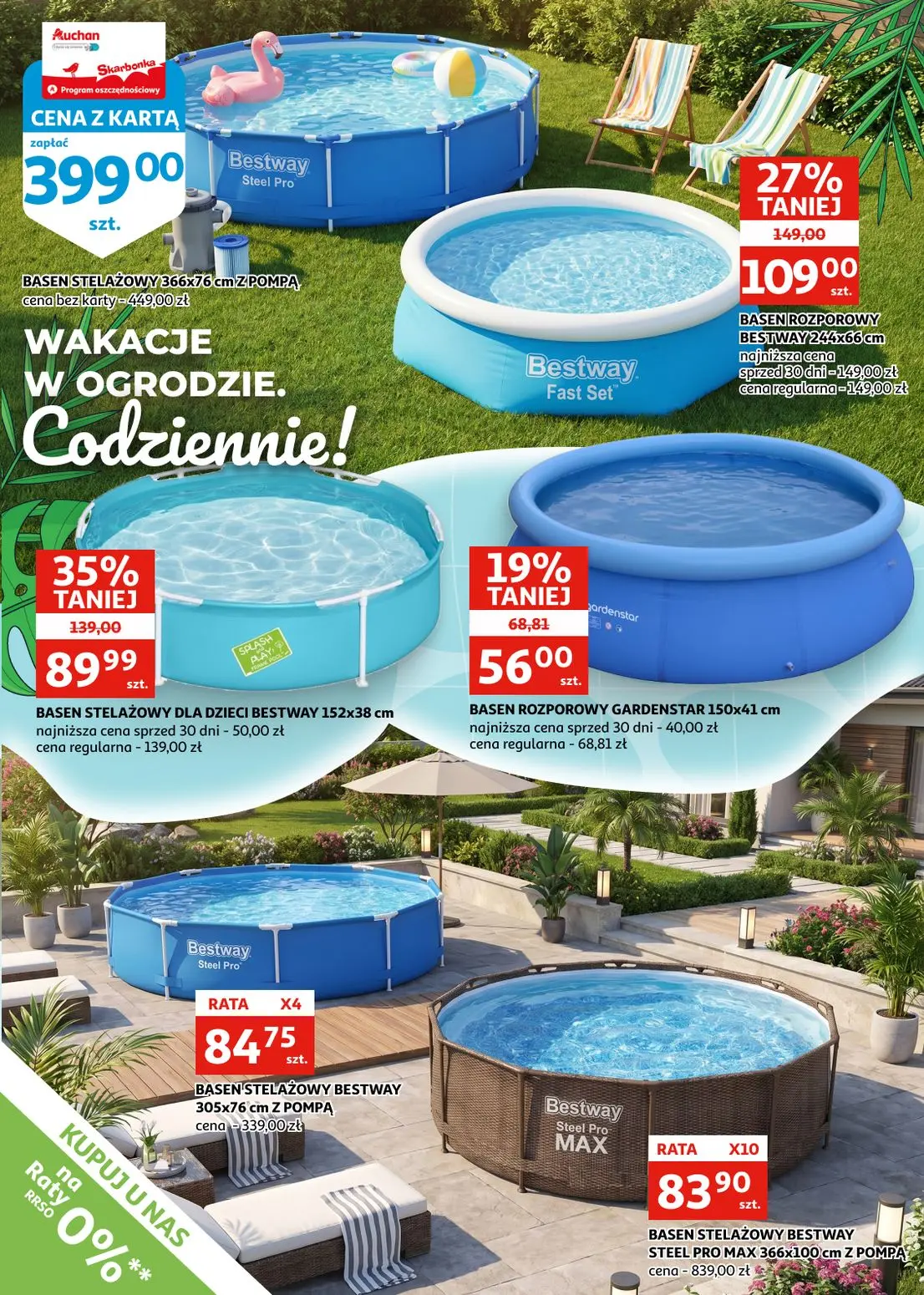 gazetka promocyjna Auchan Zielona Góra - baseny - Strona 6