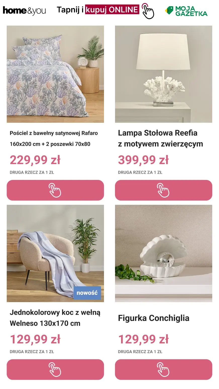 gazetka promocyjna home&you Druga rzecz za 1 zł! 🛍️🛍️ - Strona 2