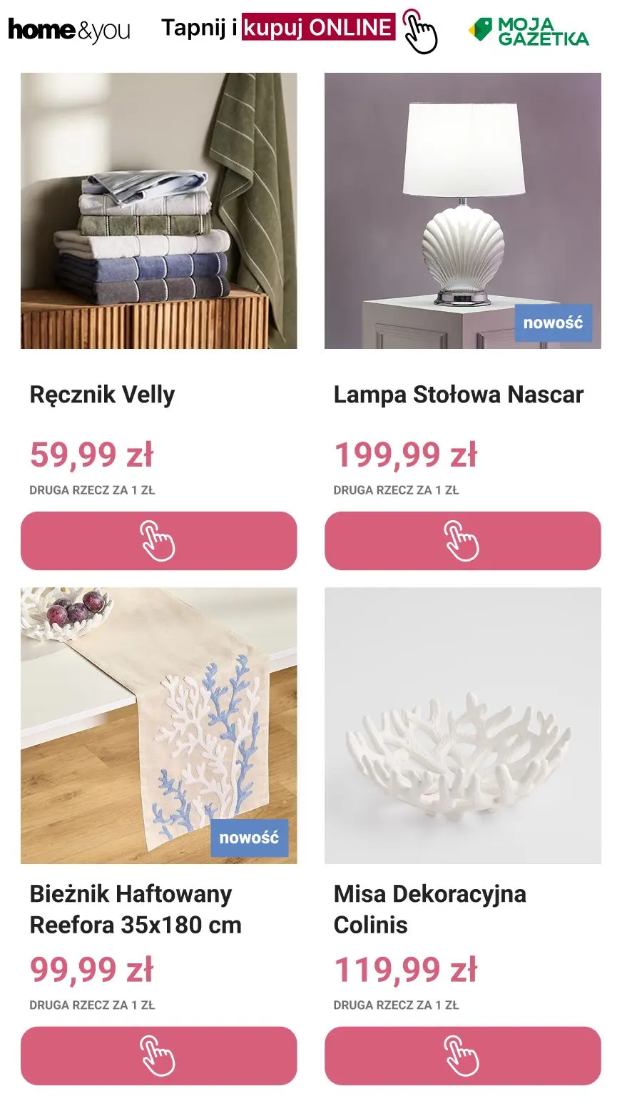 gazetka promocyjna home&you Druga rzecz za 1 zł! 🛍️🛍️ - Strona 4