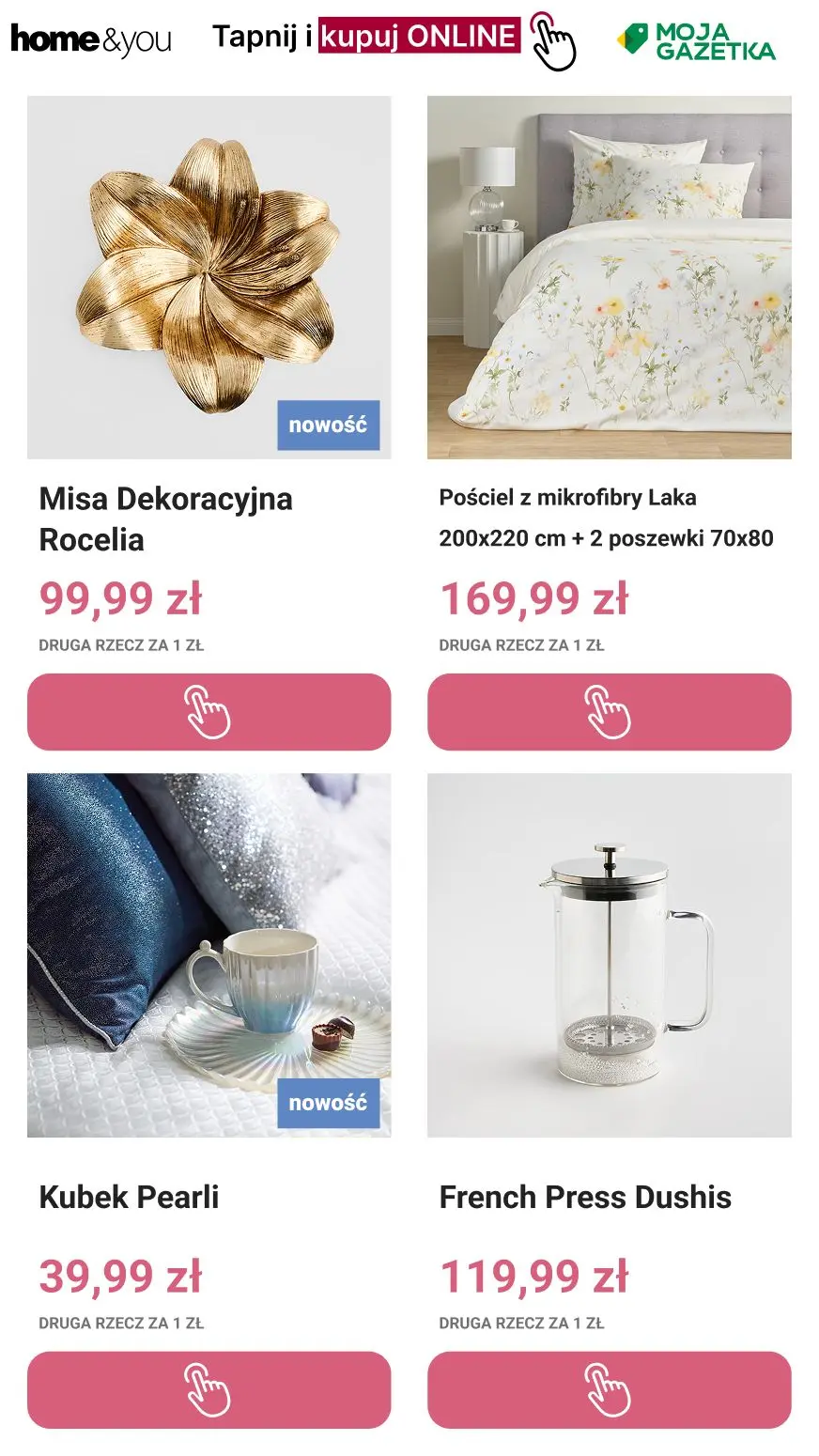 gazetka promocyjna home&you Druga rzecz za 1 zł! 🛍️🛍️ - Strona 6